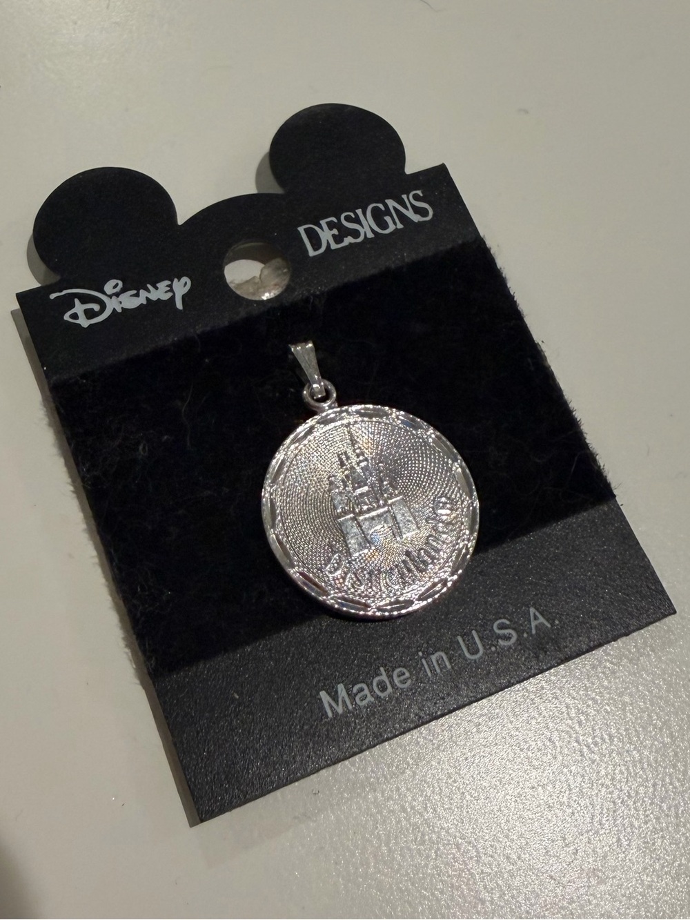 vintage Disney Designs pendant featuring Sleeping Beauty Castle